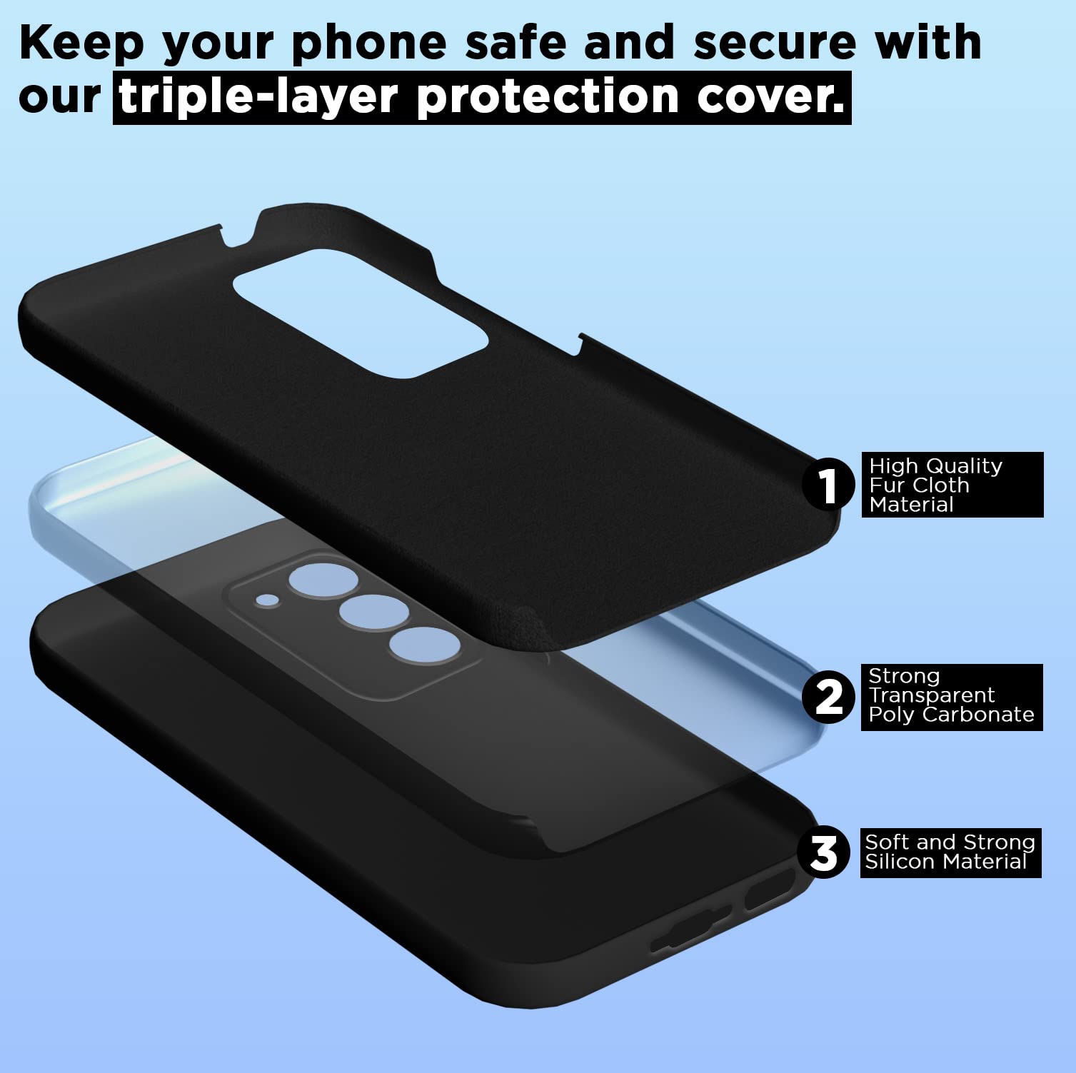 Pikkme black phone cover for Samsung S23 Plus 5G – photo 5