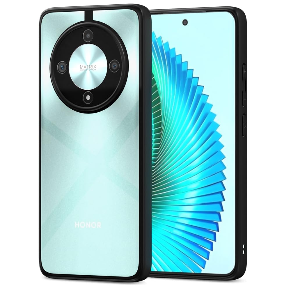 Black Hybrid mobile cover for Honor X9b 5G – Pikkme