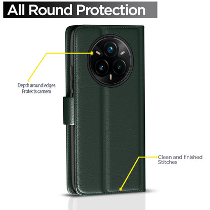 Realme 14 Pro Plus 5G Wallet flip cover in green by Pikkme – photo 4