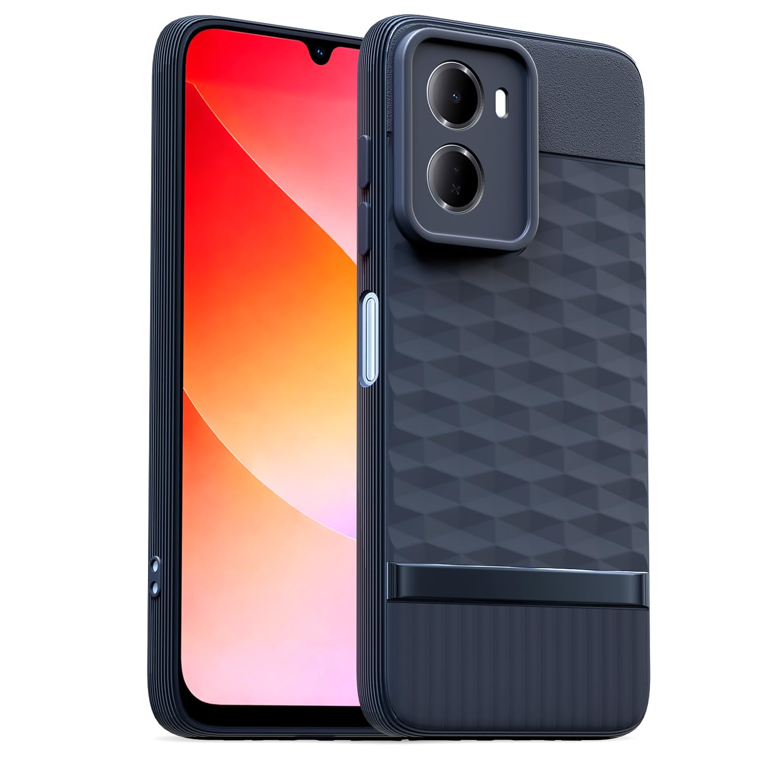 Blue Silicone phone cover for Redmi 15A 5G – Pikkme