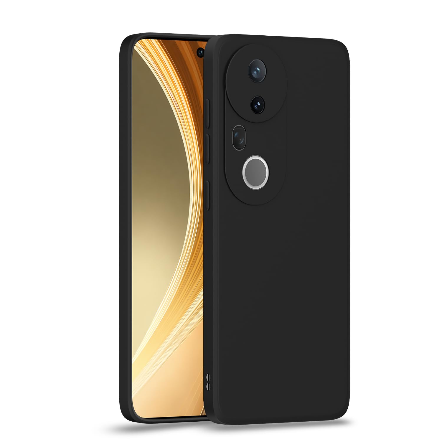 Pikkme black Matte mobile back cover for Vivo T4 Ultra 5G