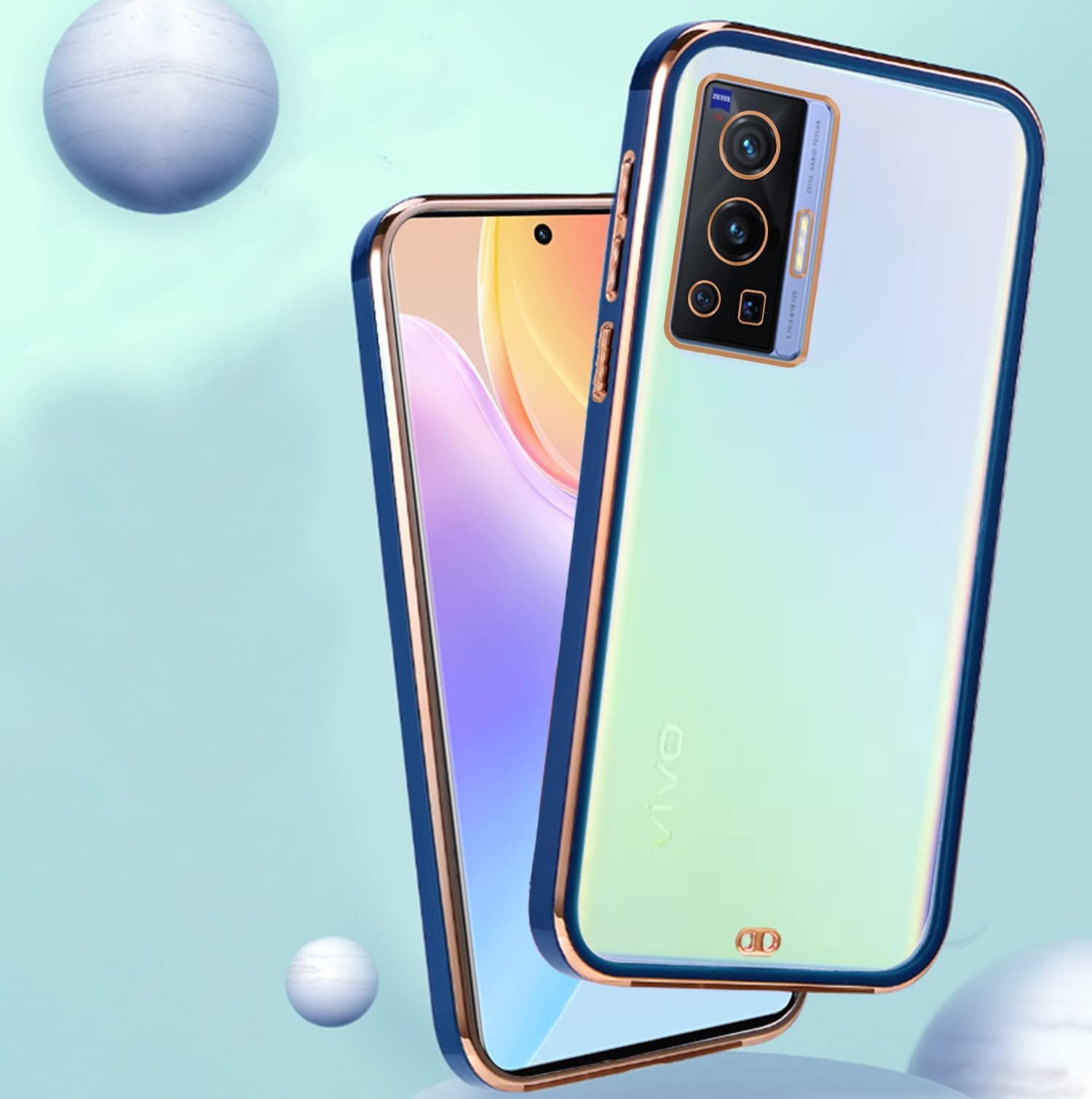 Vivo X70 Pro back cover in blue by Pikkme – photo 4