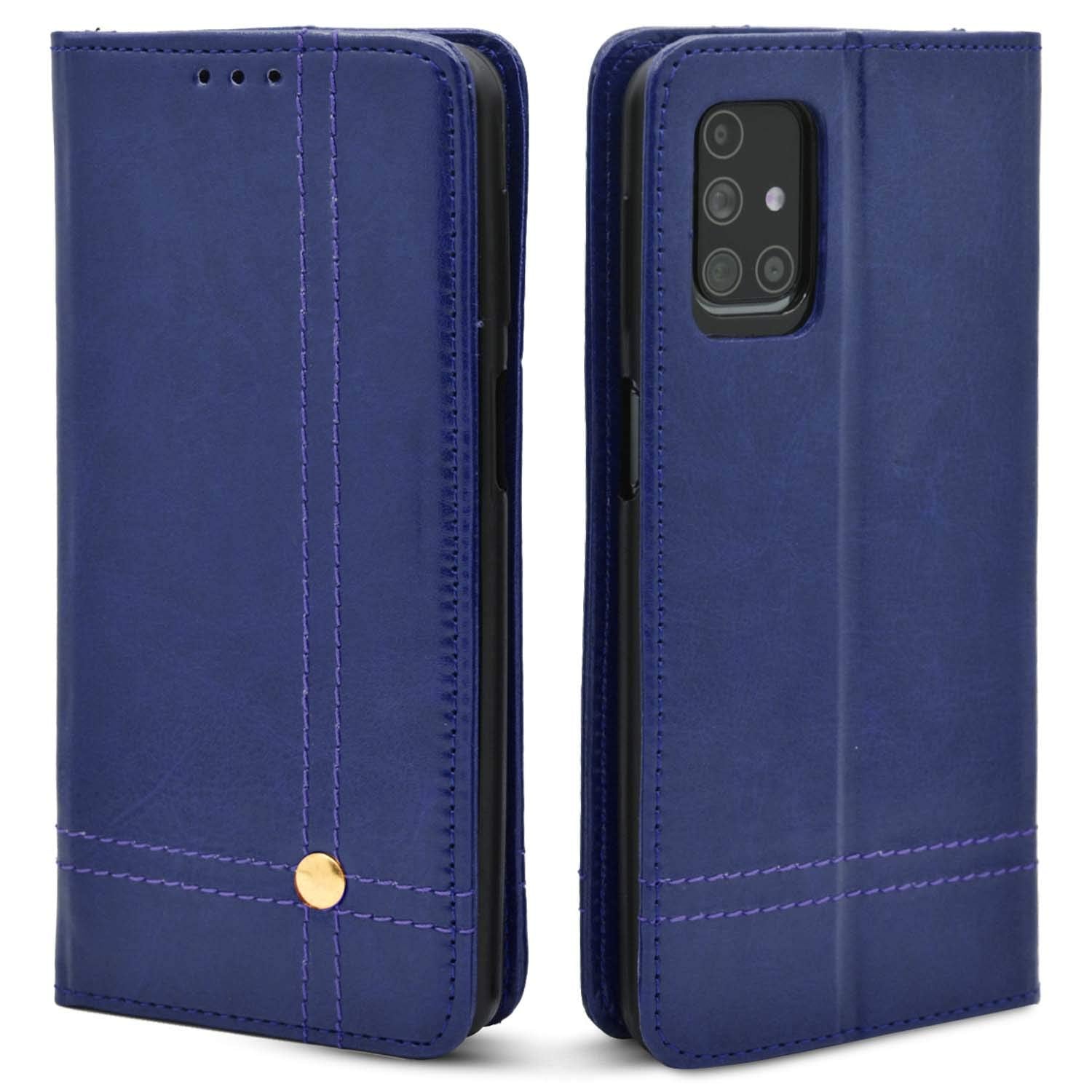 Samsung Galaxy M51 Magnetic Flip Cover -Blue