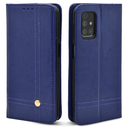 Samsung Galaxy M51 Magnetic Flip Cover -Blue