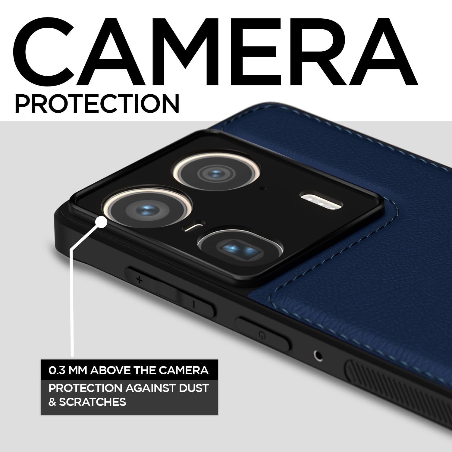 Pikkme Moto Edge 50 Ultra 5G Leatherback Back Case (Blue)