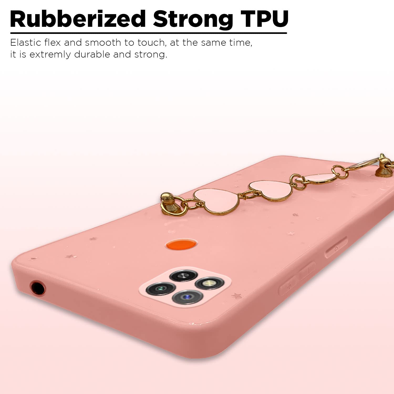 Redmi 10A/9, Poco C31 Chain back cover in pink by Pikkme – photo 7