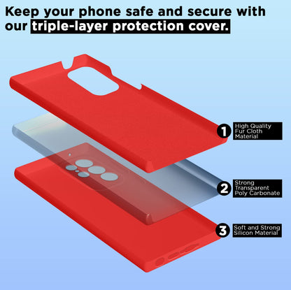 Pikkme Samsung S23 Ultra 5G Soft Silicone red phone cover – photo 5