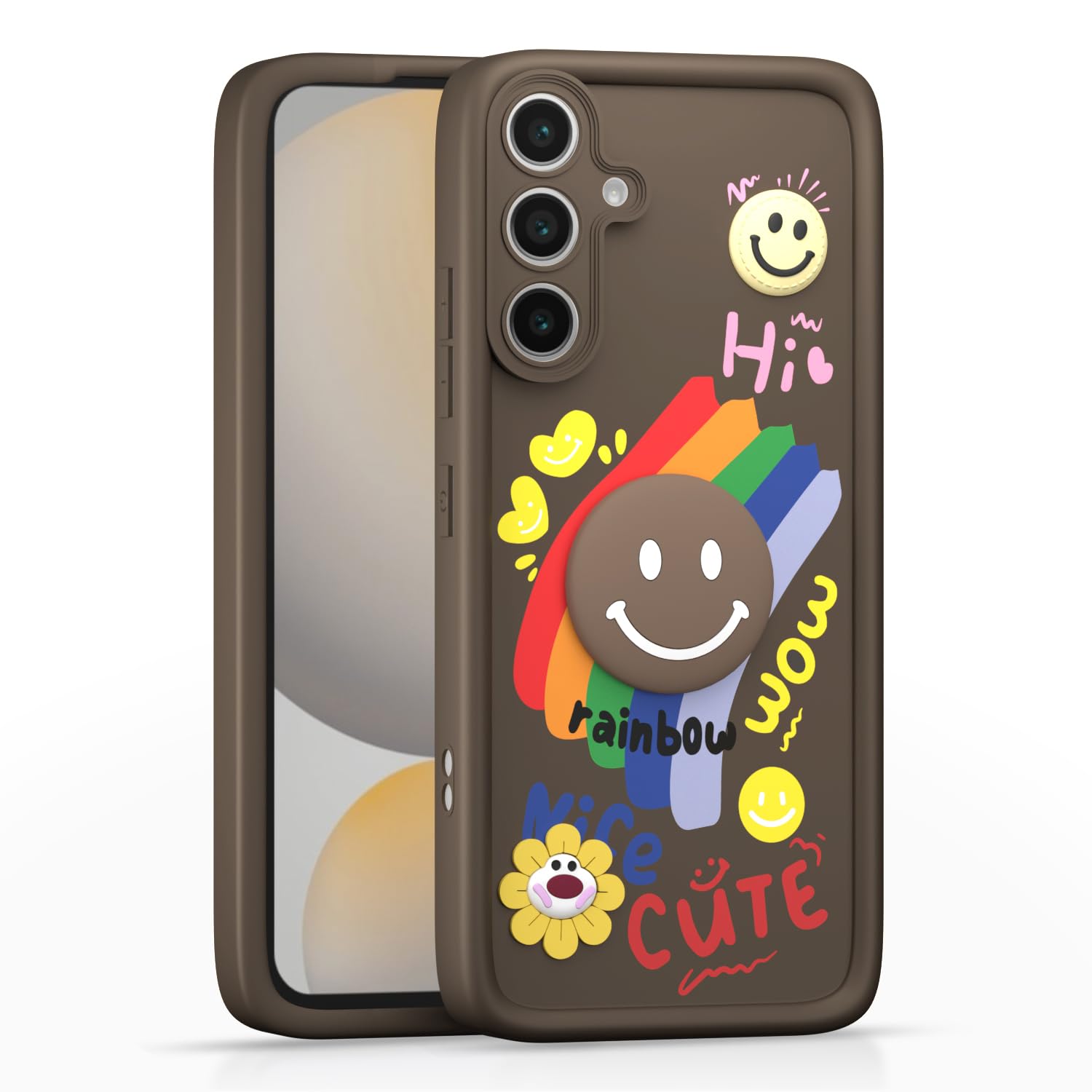 Pikkme Samsung S24 FE 5G Soft Silicone brown back cover