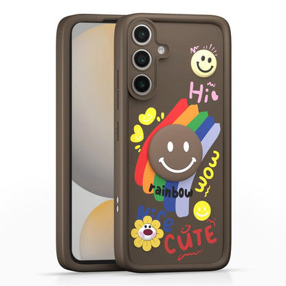 Pikkme Samsung S24 FE 5G Soft Silicone brown back cover