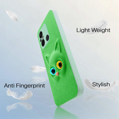 Redmi 12C/Poco C55 Cat back cover in green by Pikkme – photo 5