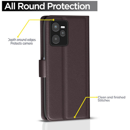 Pikkme coffee Wallet flip cover for Realme C35 – photo 4