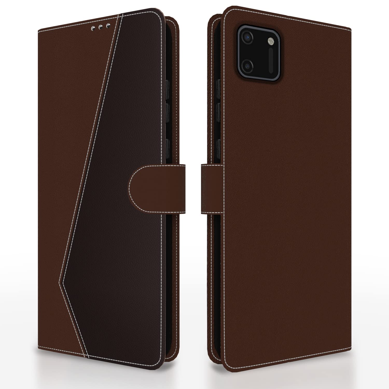 Brown & coffee Magnetic flip cover for Realme C11 – Pikkme
