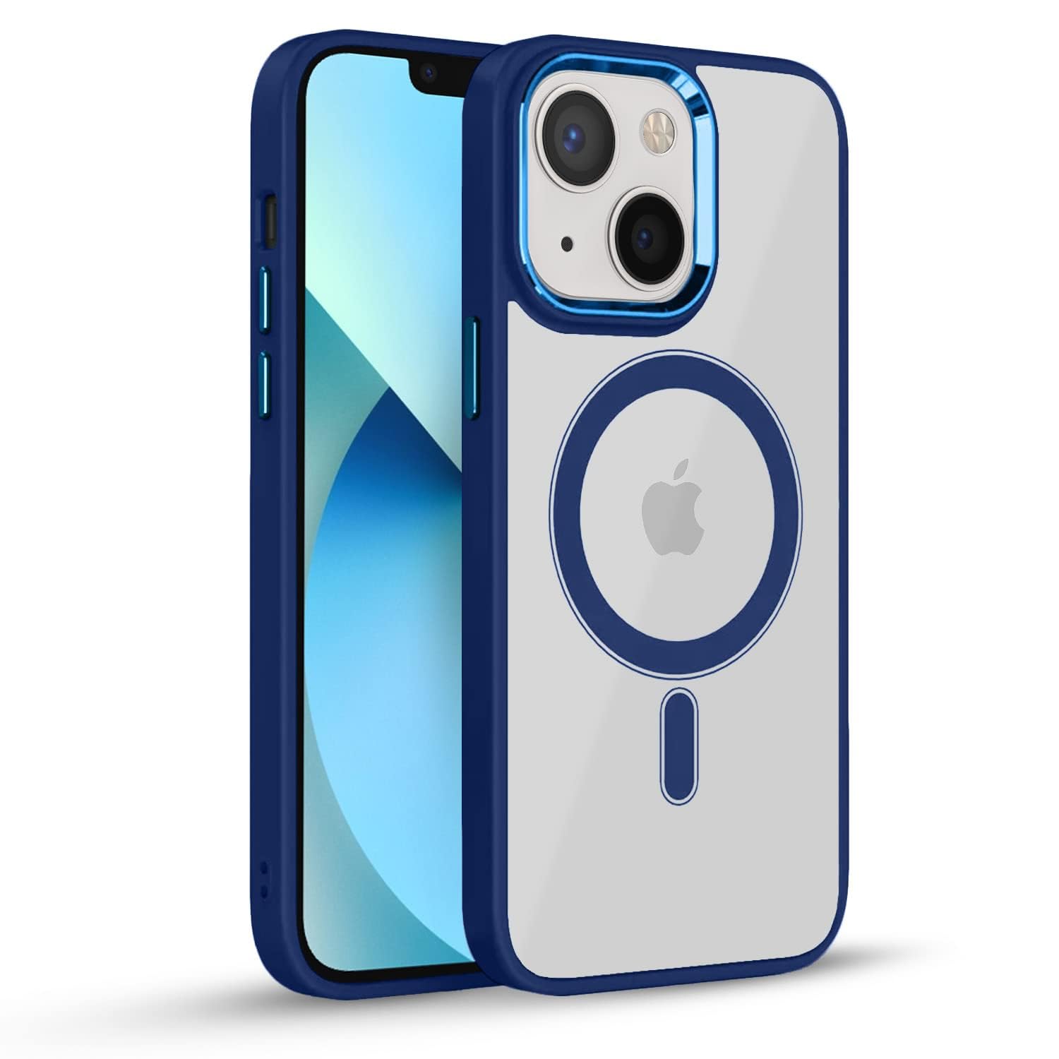 Pikkme iPhone 13 Hybrid blue phone cover