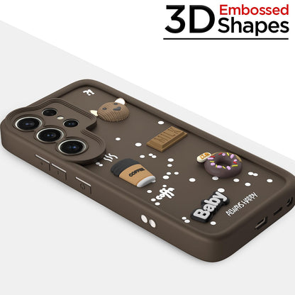 Pikkme brown Silicone phone cover for Samsung S25 Ultra 5G/3D – photo 3