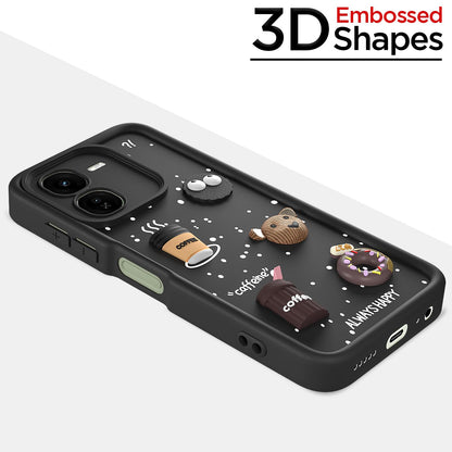 Pikkme black Silicone mobile back cover for iQOO Z9x 5G/3D – photo 3