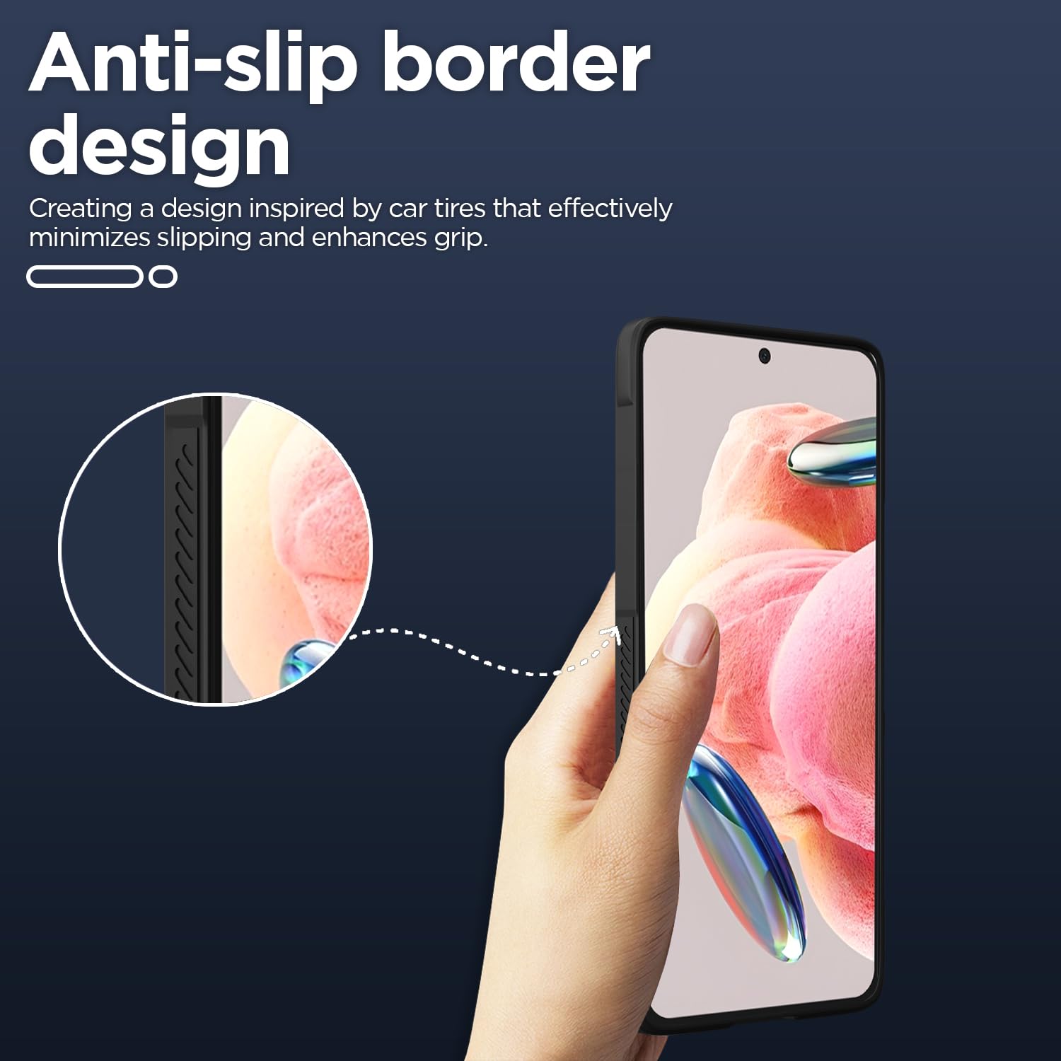 Pikkme Redmi Note 12 4G Liquid Silicone black phone cover – photo 4