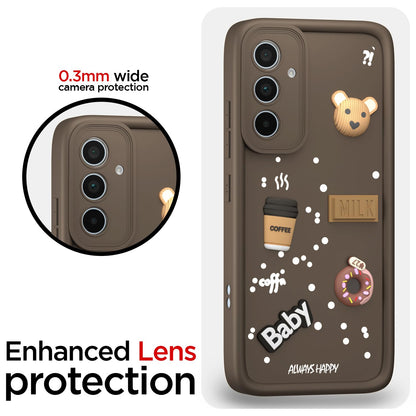 Pikkme Samsung A35 5G/3D Silicone brown mobile cover – photo 5