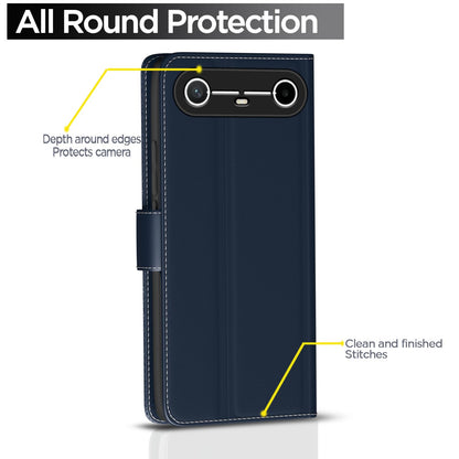 Pikkme Tecno Pova Wallet blue mobile flip cover – photo 4