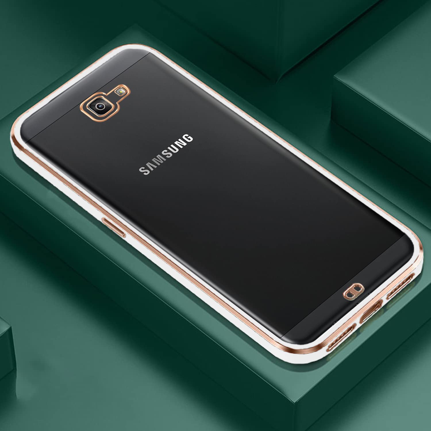 Samsung J7 Prime Chrome phone cover in white by Pikkme – photo 6