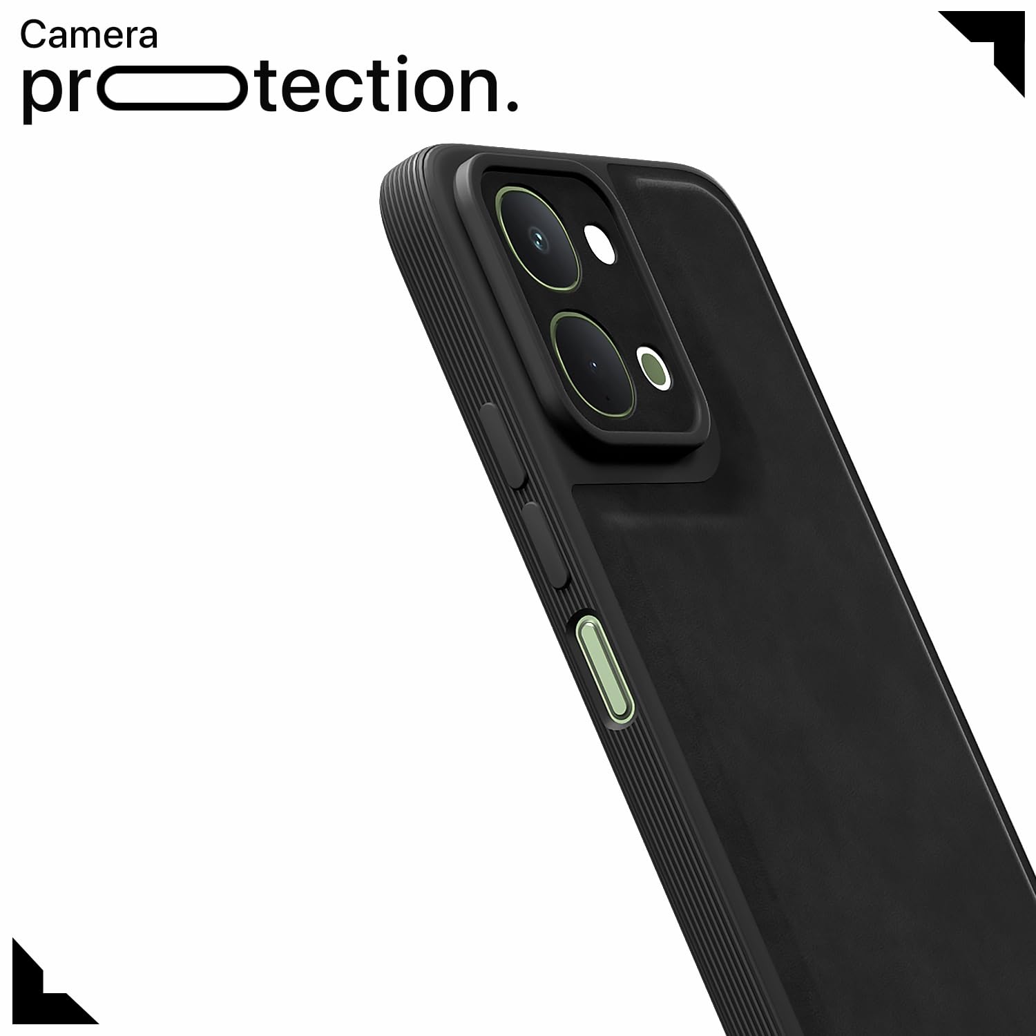 Black Leather mobile back cover for Vivo T5x/Y51 Pro/iQOO Z11x 5G – Pikkme – photo 5