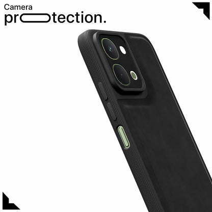 Black Leather mobile back cover for Vivo T5x/Y51 Pro/iQOO Z11x 5G – Pikkme – photo 5