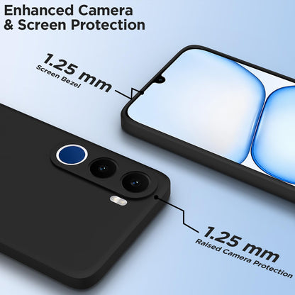 Realme C100x Matte phone cover in black by Pikkme – photo 2