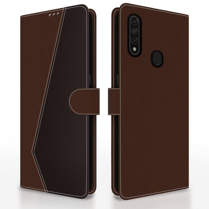 Oppo A31 flip cover in brown & coffee by Pikkme