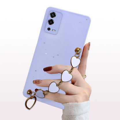 Oppo A55 Chain back cover in purple by Pikkme – photo 3
