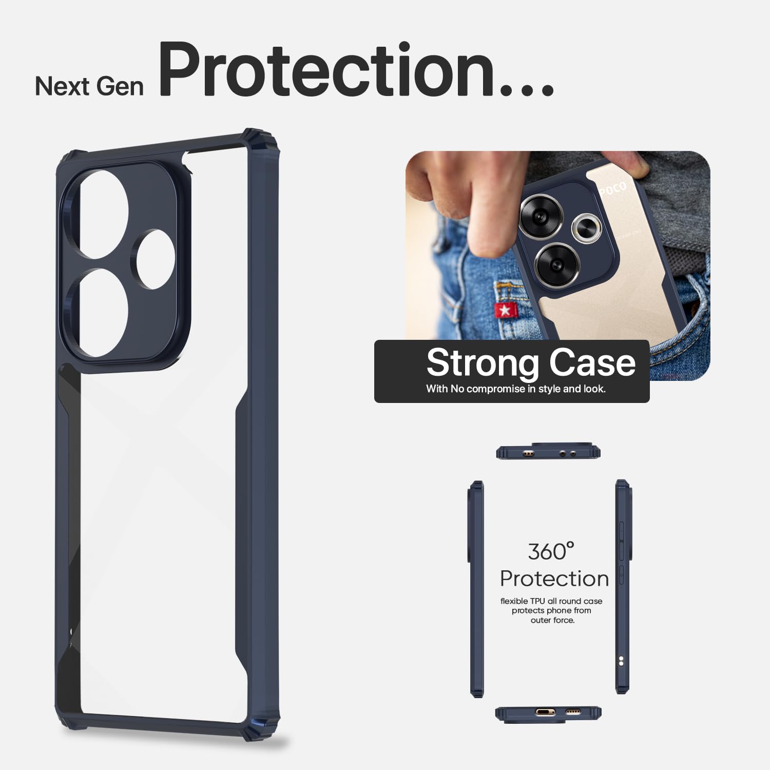 Blue Clear mobile cover for Poco F6 5G – Pikkme – photo 6