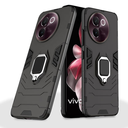 Pikkme Vivo V30E 5G D5 Tough Armor Back Cover (Black)