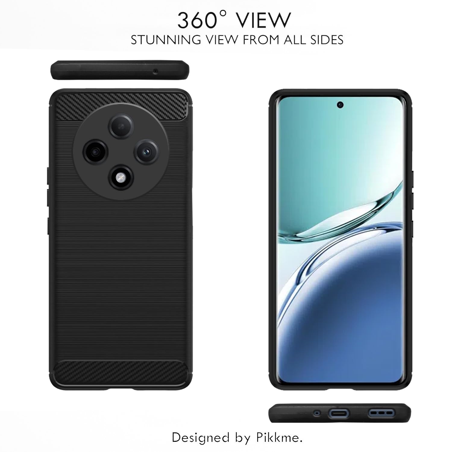 Oppo F27 Pro Plus 5G mobile cover in black by Pikkme – photo 7