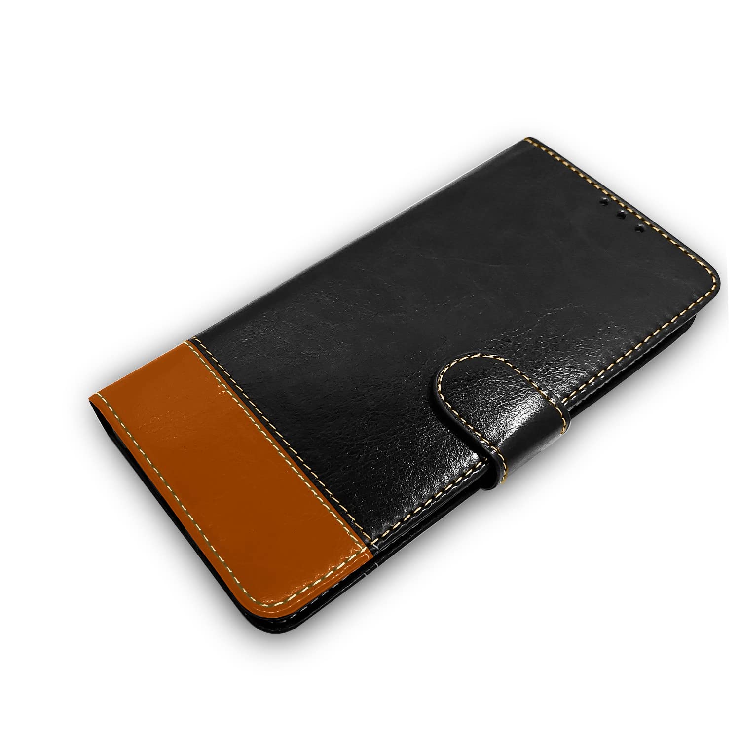Oppo K3/Realme X Magnetic wallet flip cover in black & brown by Pikkme – photo 3