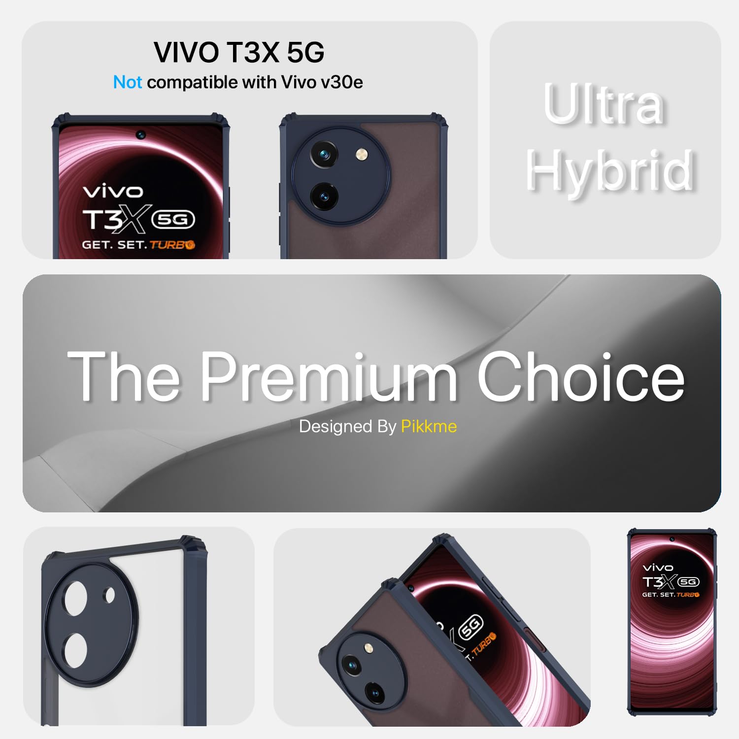 Pikkme Vivo T3x/Y200i 5G Clear blue mobile cover – photo 3