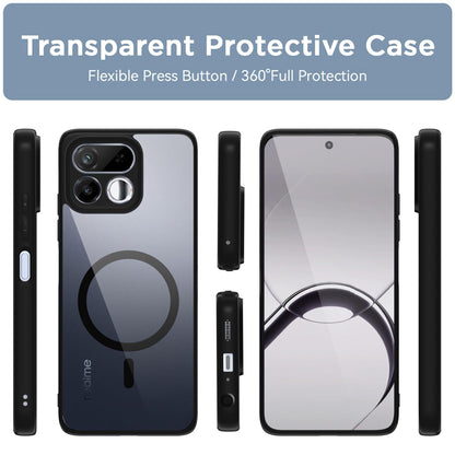 Pikkme black mag-safe MagSafe back cover for Realme 16T 5G – photo 2