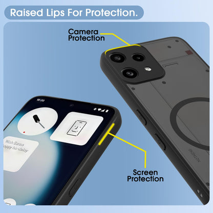 Black smoke mag-safe MagSafe mobile cover for Nothing Phone 3a Lite 5G – Pikkme – photo 4