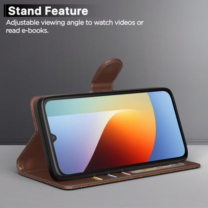 Tan Wallet mobile flip cover for Redmi A7 Pro/Poco C85x 5G – Pikkme – photo 3