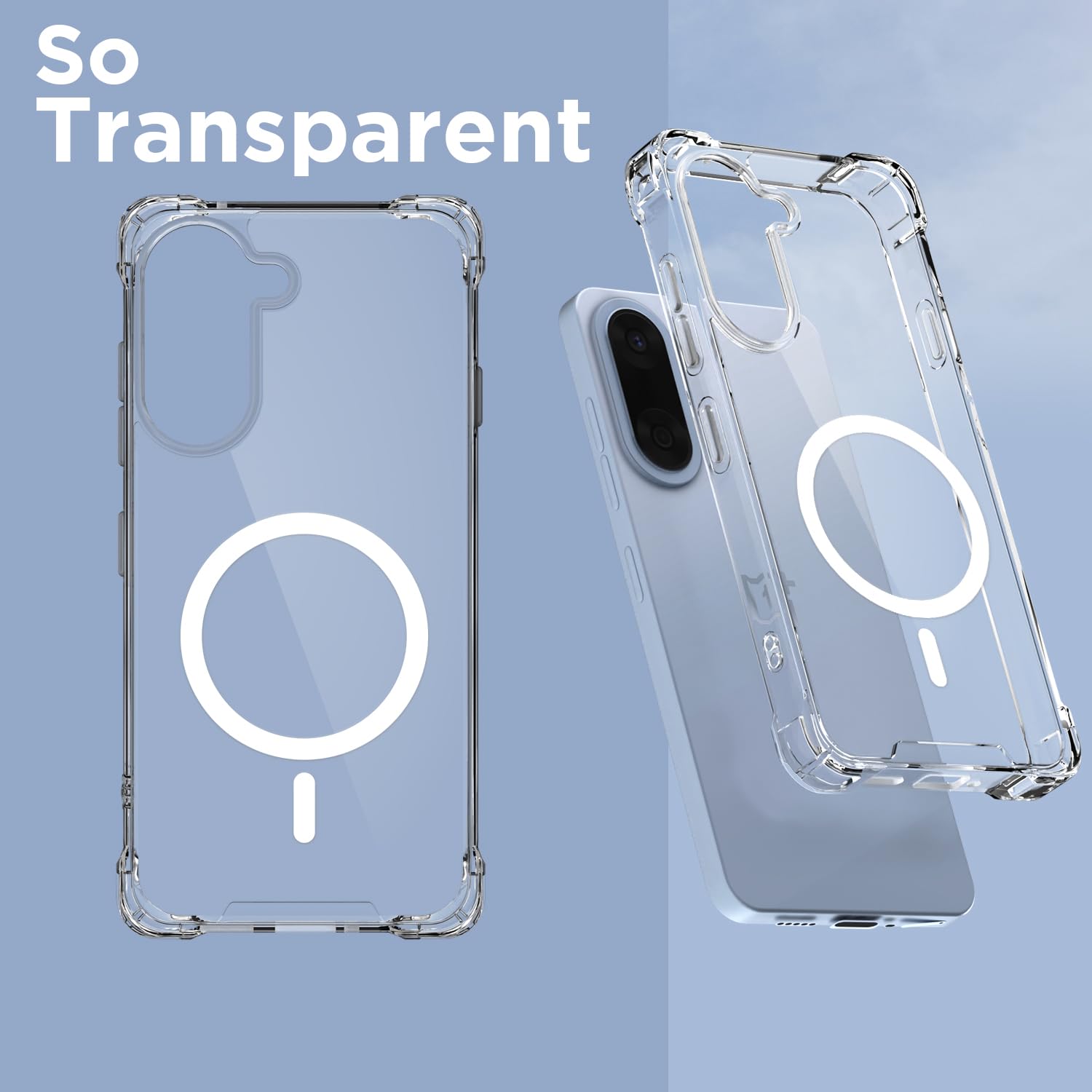 Pikkme transparent mag-safe MagSafe mobile back cover for OnePlus Nord CE 5 5G – photo 2