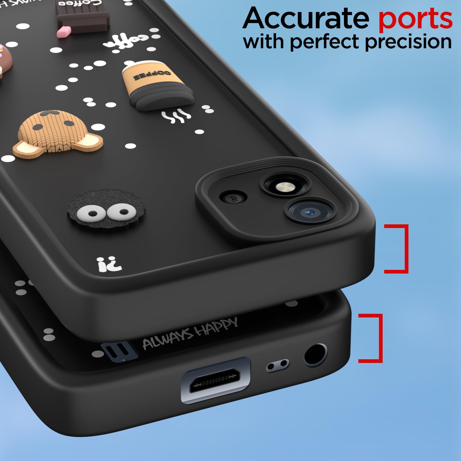 Black phone cover for Realme C20 – Pikkme – photo 4