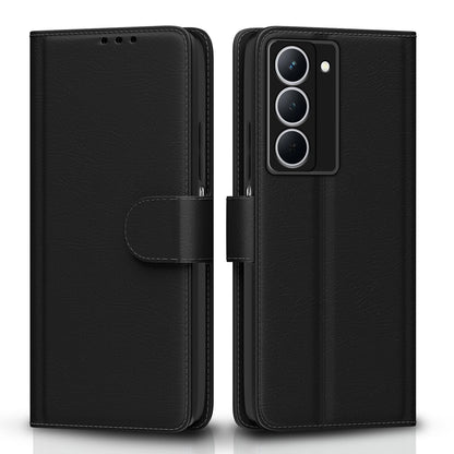 Realme Narzo 80x/P3x/14X 5G wallet flip cover in black by Pikkme