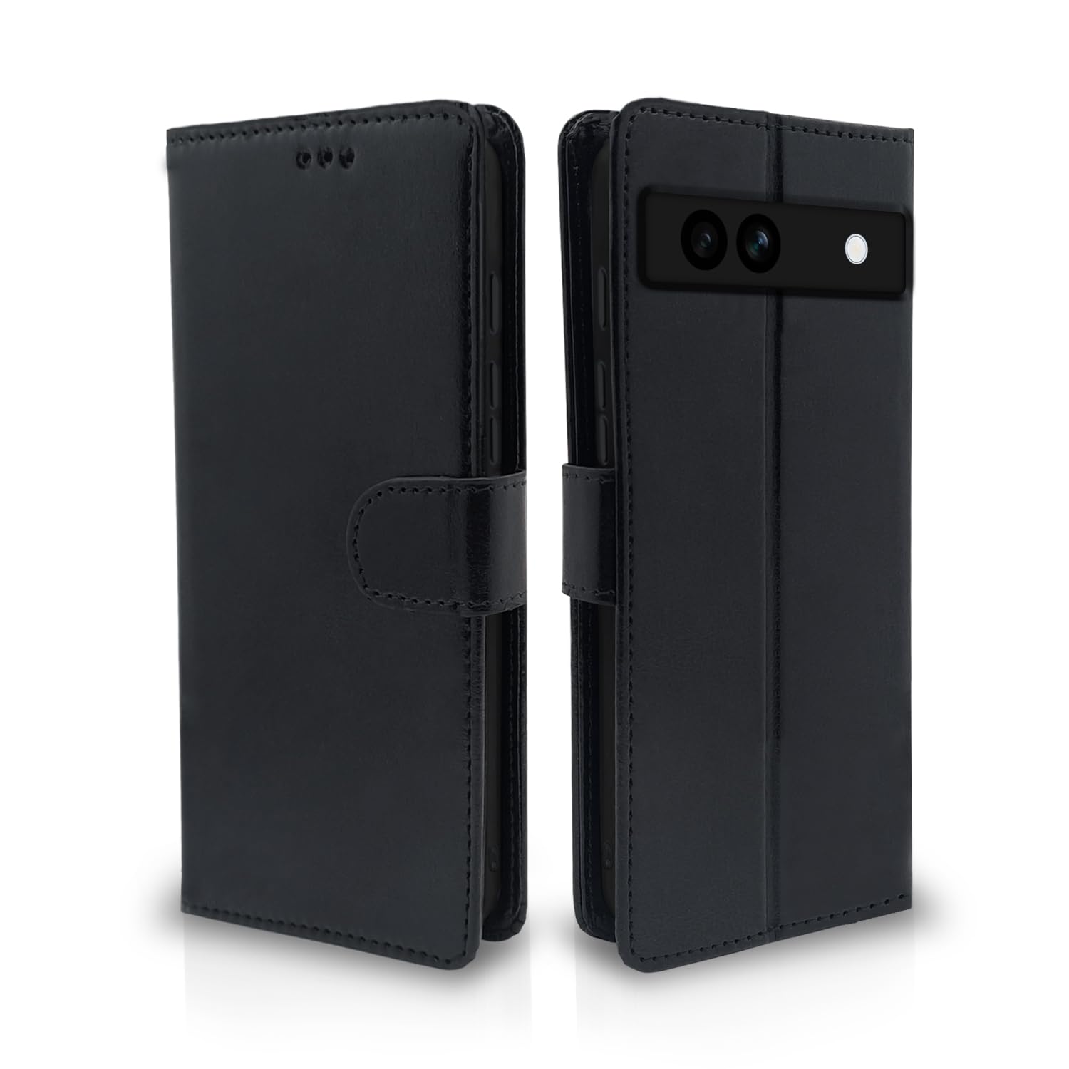 Pikkme Google Pixel 7A Vintage Flip Cover (Black)
