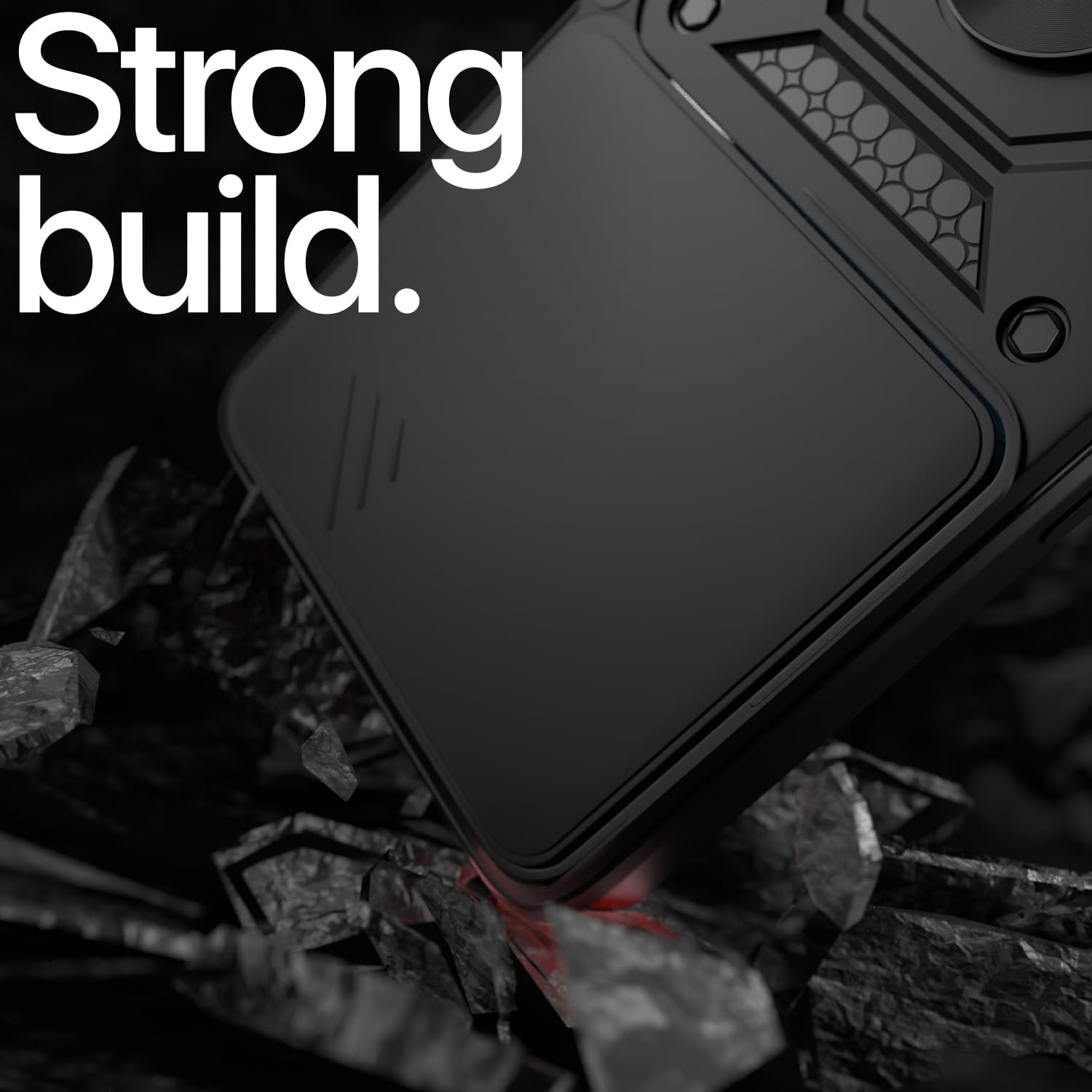 Pikkme Nothing Phone 3a 5G D10 Tough Armor Back Cover (Black)