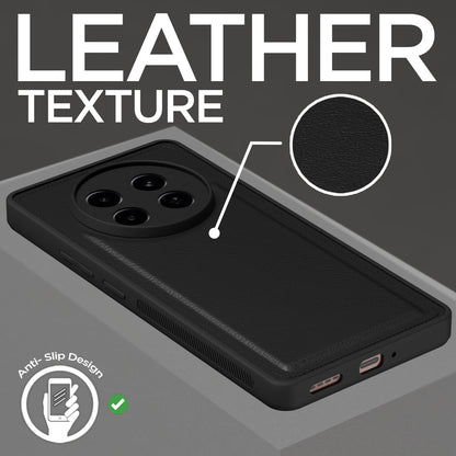 Pikkme Realme 13 Plus 5G / Realme P1 Speed 5G Leatherback Back Case | Black