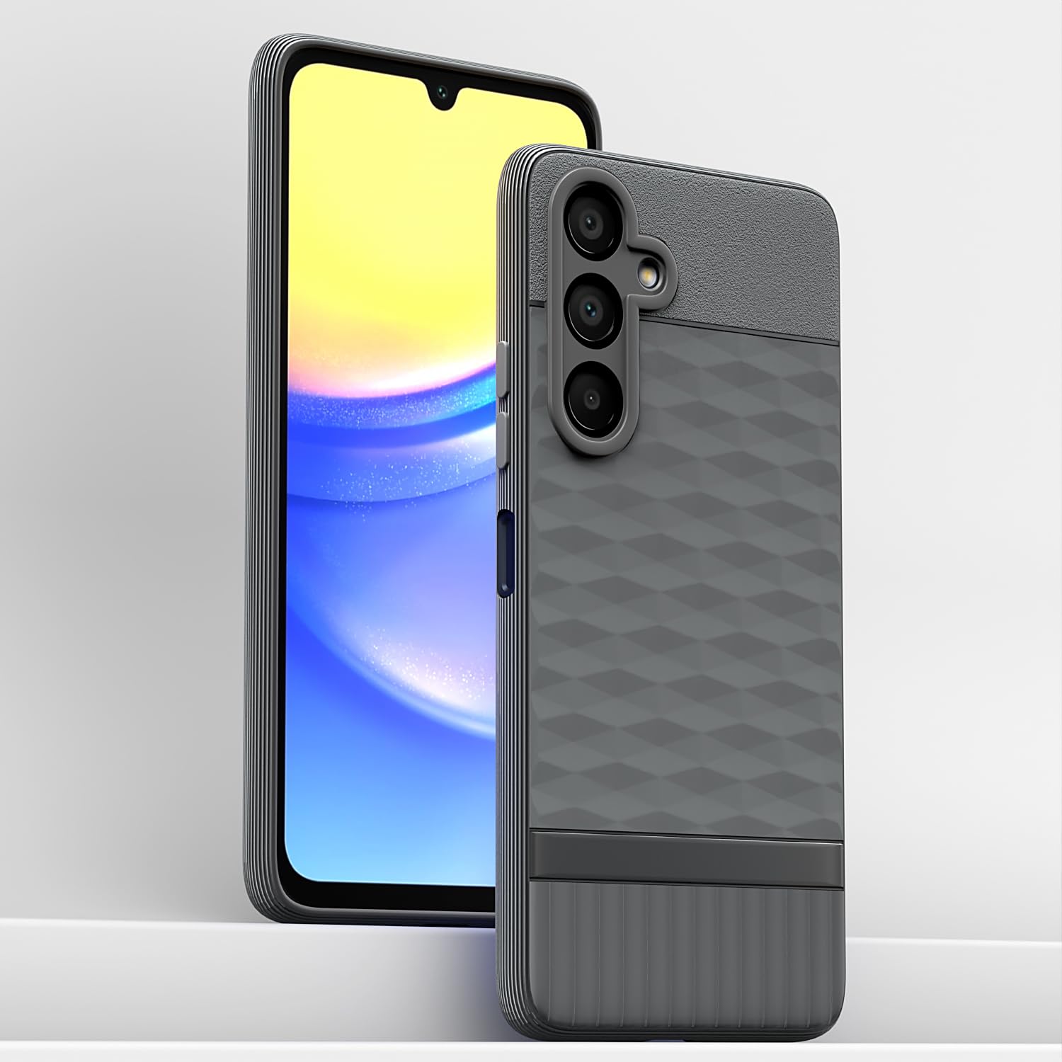 Pikkme Samsung Galaxy F15 5G / Samsung Galaxy M15 5G Gencase Back cover (Grey)