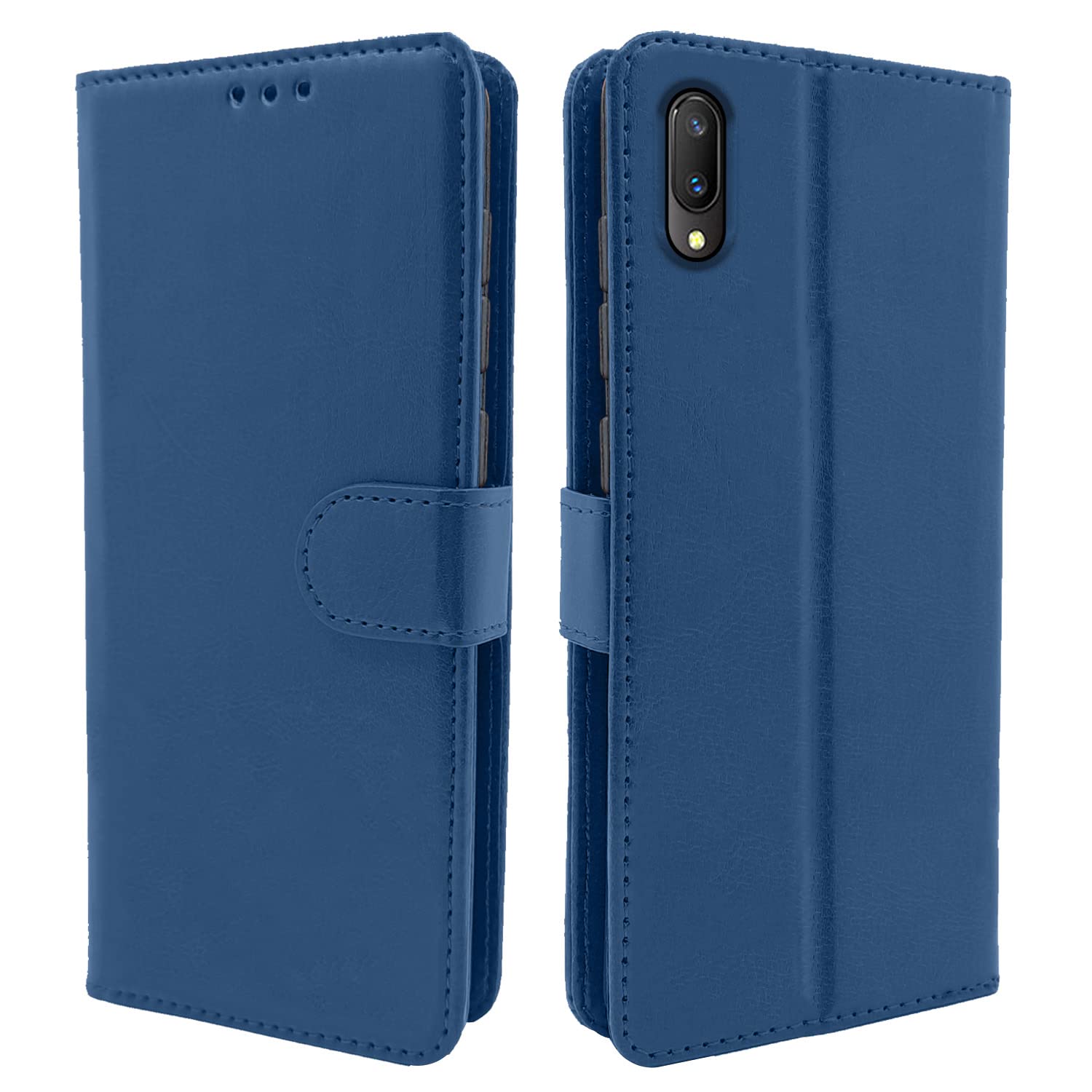   V11 Pro Blue Vintage Flip Cover