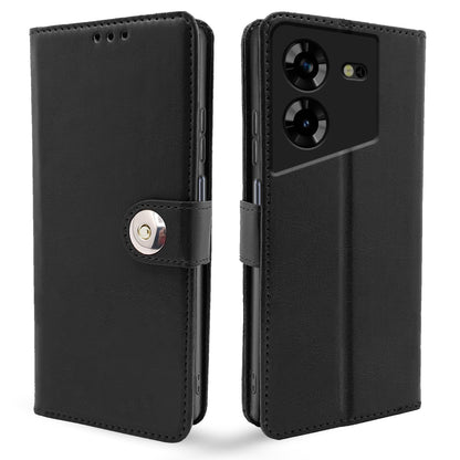 Pikkme Tecno Pova 5/Pova 5 Pro 5G Button black mobile flip cover