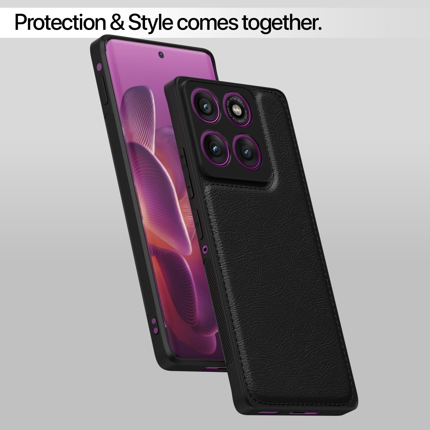 Pikkme black back cover for Moto Edge 60 Pro 5G – photo 7