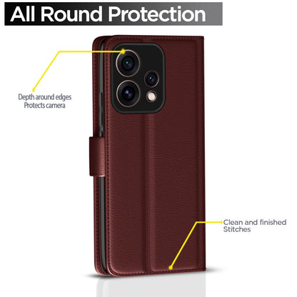 Pikkme brown mobile flip cover for Oppo Reno 15 5G – photo 4
