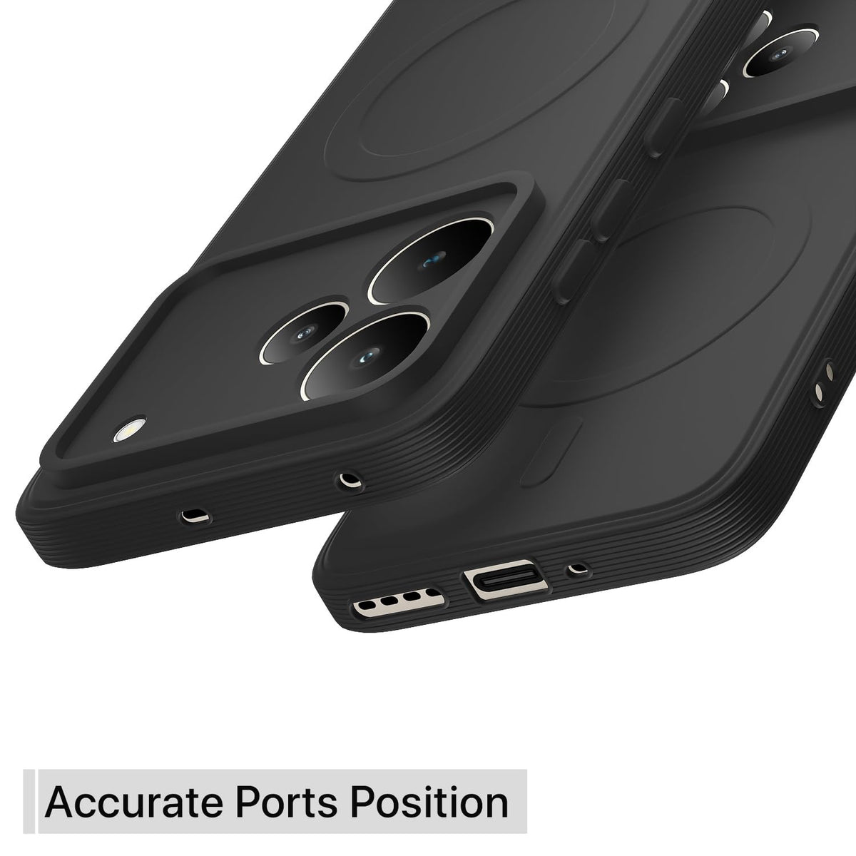 Black MagSafe mobile back cover for Realme P4 Pro 5G – Pikkme – photo 4
