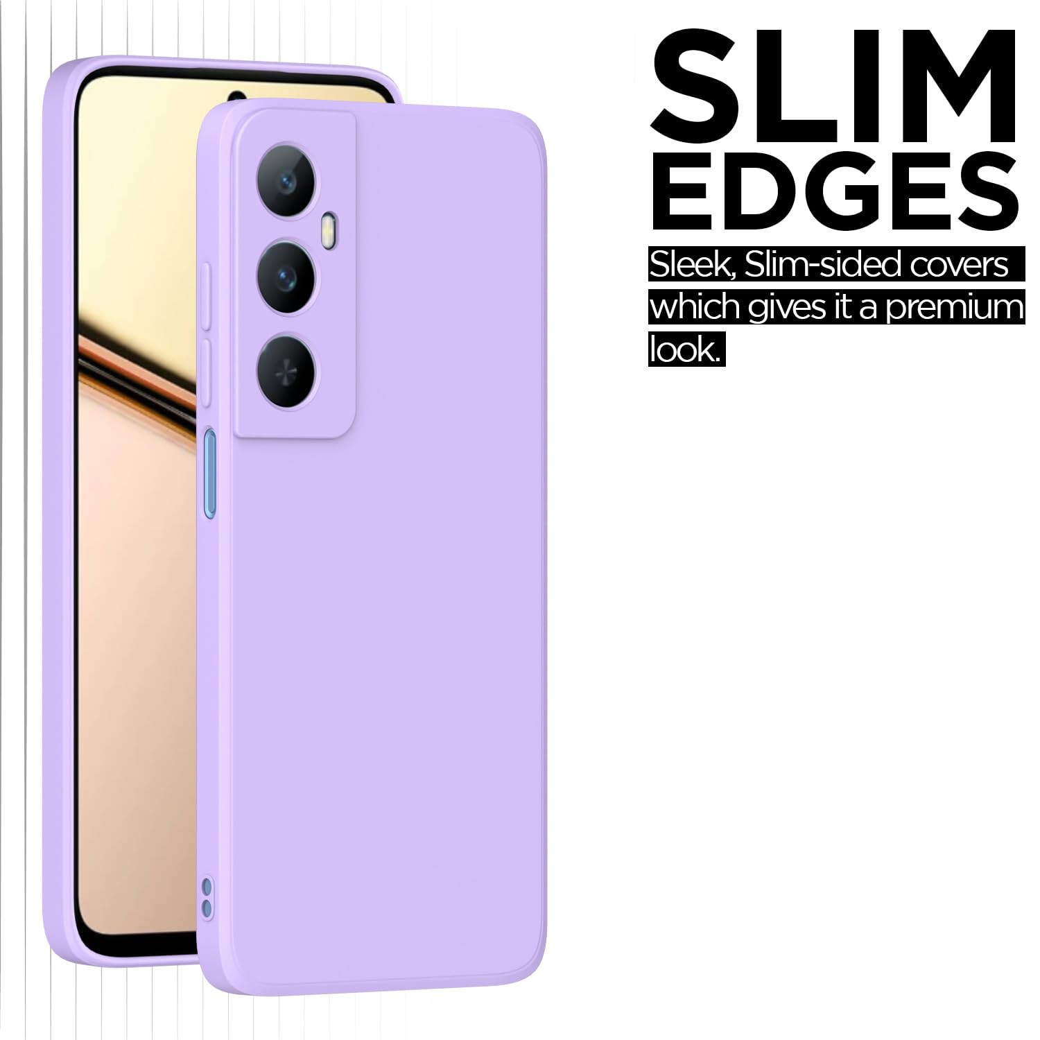 Realme C65 4G Matte mobile back cover in purple by Pikkme – photo 6