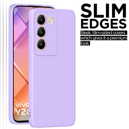 Pikkme Vivo T3 5G / Vivo Y200e 5G Soft Matte Silicone Shockproof Case | Purple